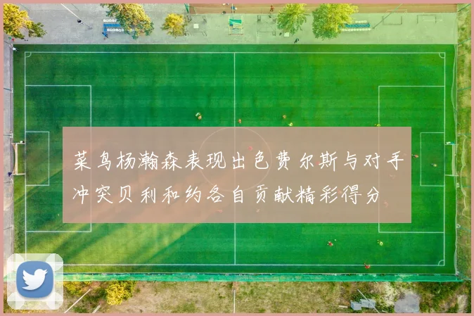 菜鸟杨瀚森表现出色费尔斯与对手冲突贝利和约各自贡献精彩得分